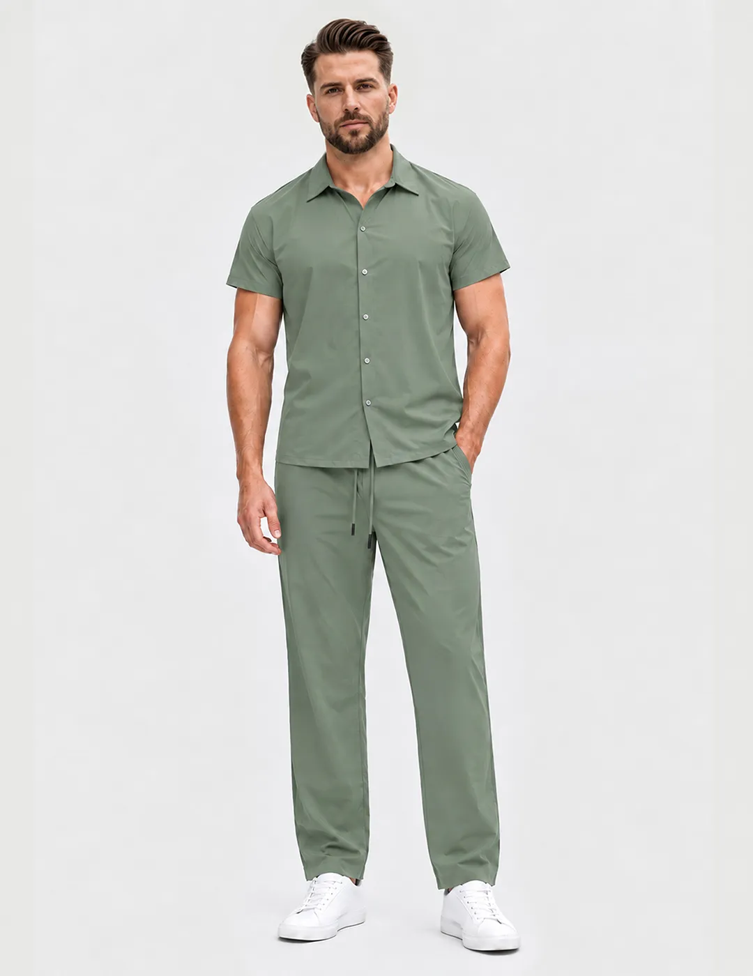 Dúo Setúbal Camisa con Jogger Bota Recta